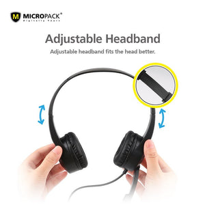 Micropack Stereo Sound Headphone (USB - A) - Headset - Micropack - Zenox