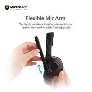Micropack Stereo Sound Headphone (USB - A) - Headset - Micropack - Zenox