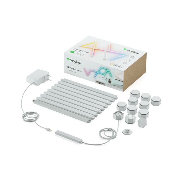 Nanoleaf Lines Starter Kit 9pk - Smart Wall Light - Nanoleaf - Zenox
