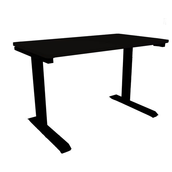 Zenox 人體工學辦公桌 v.2（固定高度）（黑色）