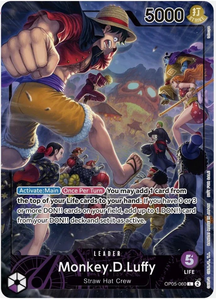 Onepiece Single Cards - Monkey D Luffy OP05 - 060 - Singles - one piece - Zenox