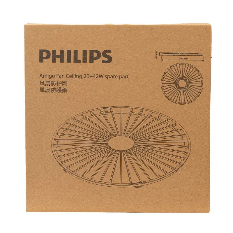 Philips Amigo Fan Ceiling White Wood Cover spare part - Ceiling Light - Philips - Zenox
