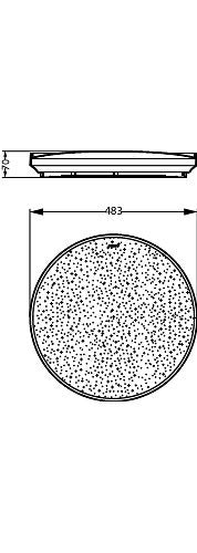 Philips CL514 SSW RD 36W 40 - 27 - 65K BR HV 03 - Ceiling Light - Philips - Zenox