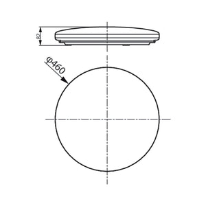 Philips CL703 AIO RD 36W 27 - 65K GR HV Ceiling Light - Ceiling Light - Philips - Zenox