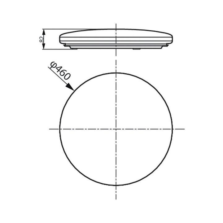 Philips CL703 AIO RD 36W 27 - 65K GR HV Ceiling Light - Ceiling Light - Philips - Zenox