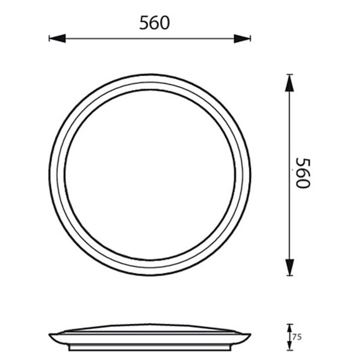 Philips CL825 AIO RD 40W 27 - 65K (Silver) Ceiling Light - Ceiling Light - Philips - Zenox