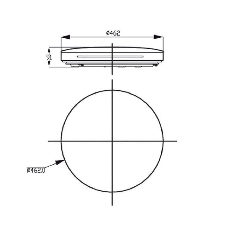 Philips CL827 AIO RD 36W 27 - 65K H HV 03 - Ceiling Light - Philips - Zenox