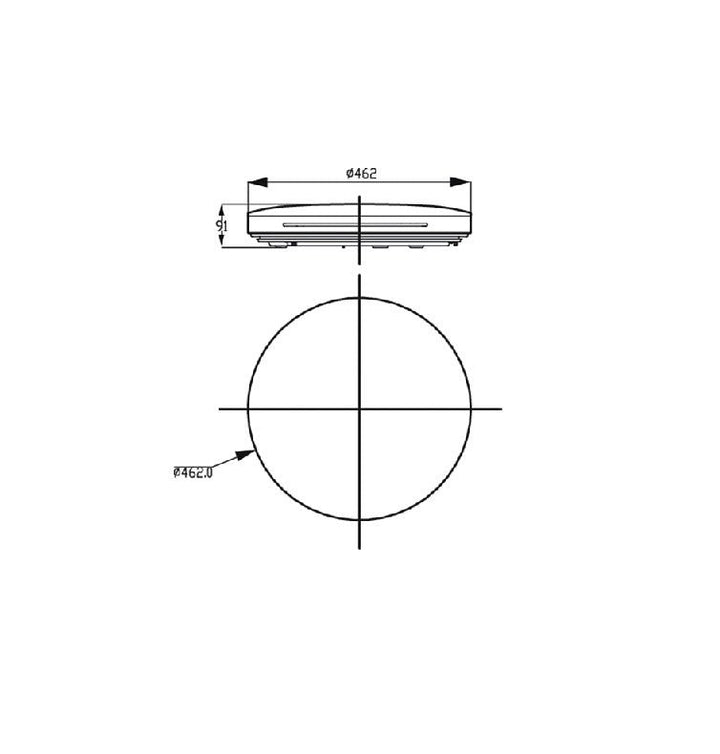 Philips CL827 AIO SQ 55W 27 - 65K W HV 03 - Ceiling Light - Philips - Zenox