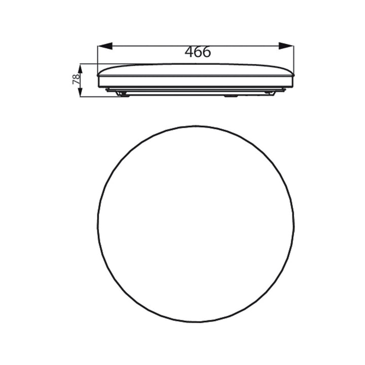 Philips CL828 AIO RD 36W 27 - 65K S HV 03 Ceiling Light - Ceiling Light - Philips - Zenox