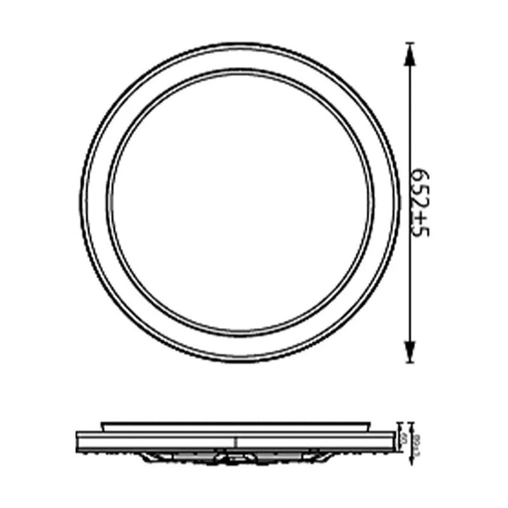 Philips CL850 AIO RD 60W 27 - 65K S IP40 R95 - Ceiling Light - Philips - Zenox
