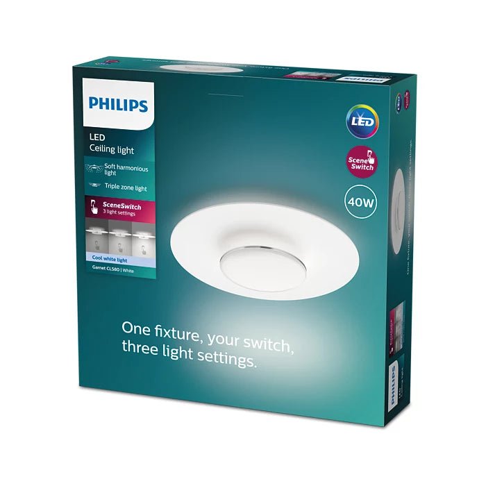 Philips Garnet CL580 SS 40W 40K W HV IP20 06 - Ceiling Light - Philips - Zenox