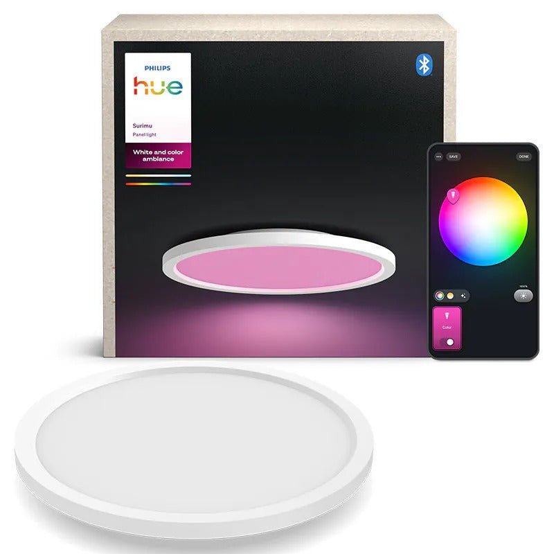 Philips Hue Surimu Hue Panel Rd 40W - Ceiling Light -Philips Hue - Zenox