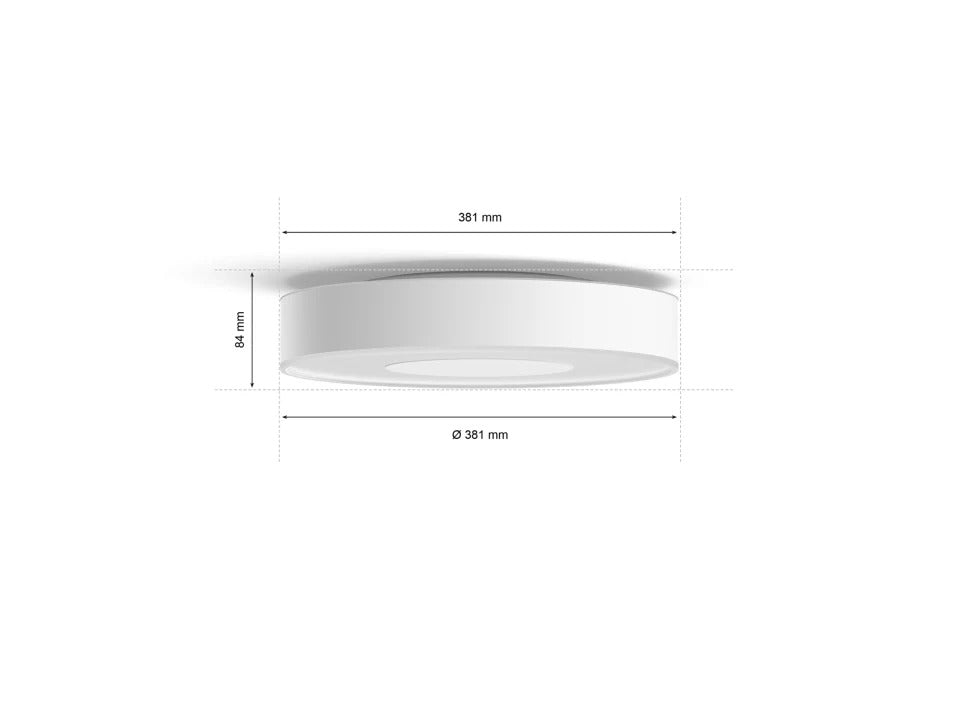 Philips Hue Xamento M Ceiling Lamp White - Ceiling Light - Philips Hue - Zenox