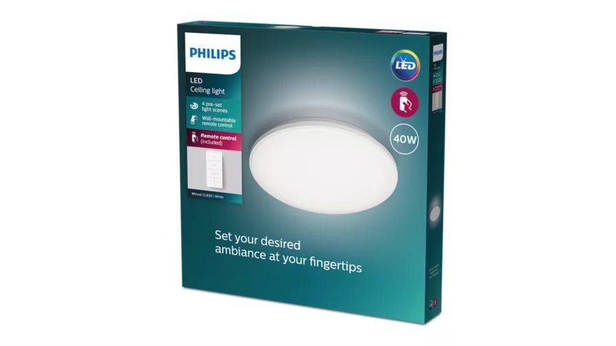 Philips Wincel CL630 AIO RD 40W 27 - 40 - 65K WF RC - Ceiling Light - Philips - Zenox