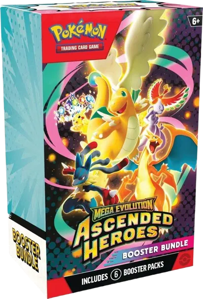 Pokémon Booster Box (US) - Ascended Heroes Booster Bundle - 6 Packs (Pre Order) - Booster Box - Pokemon - Zenox