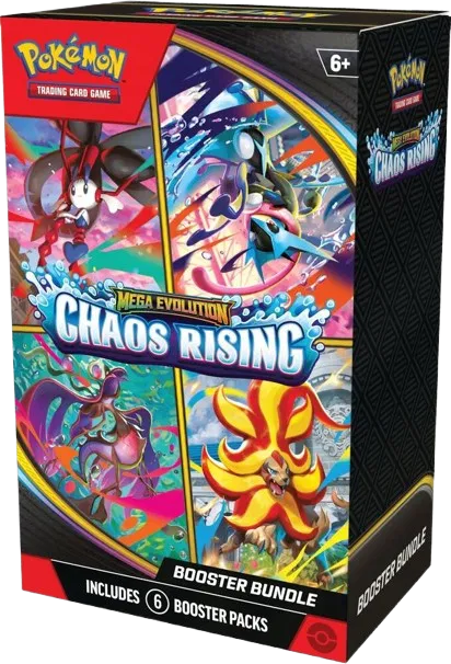 Pokémon Booster Box (US) - Chaos Rising Booster Bundle - 6 Packs - Booster Box -Pokemon - Zenox