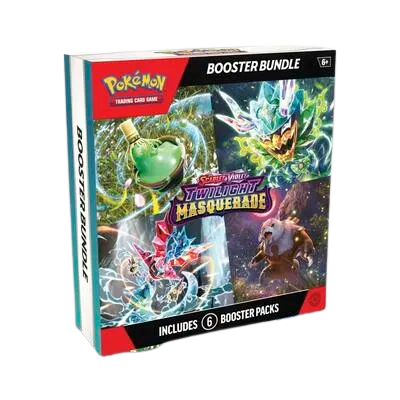 Pokémon Booster Box (US) - Twilight Masquerade Booster Bundlee - 6 Packs - Booster Box - Pokemon - Zenox