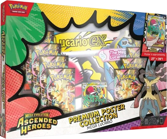 Pokémon Collection Box (US) - Mega Lucario Poster Box - Collection Box -Pokemon - Zenox