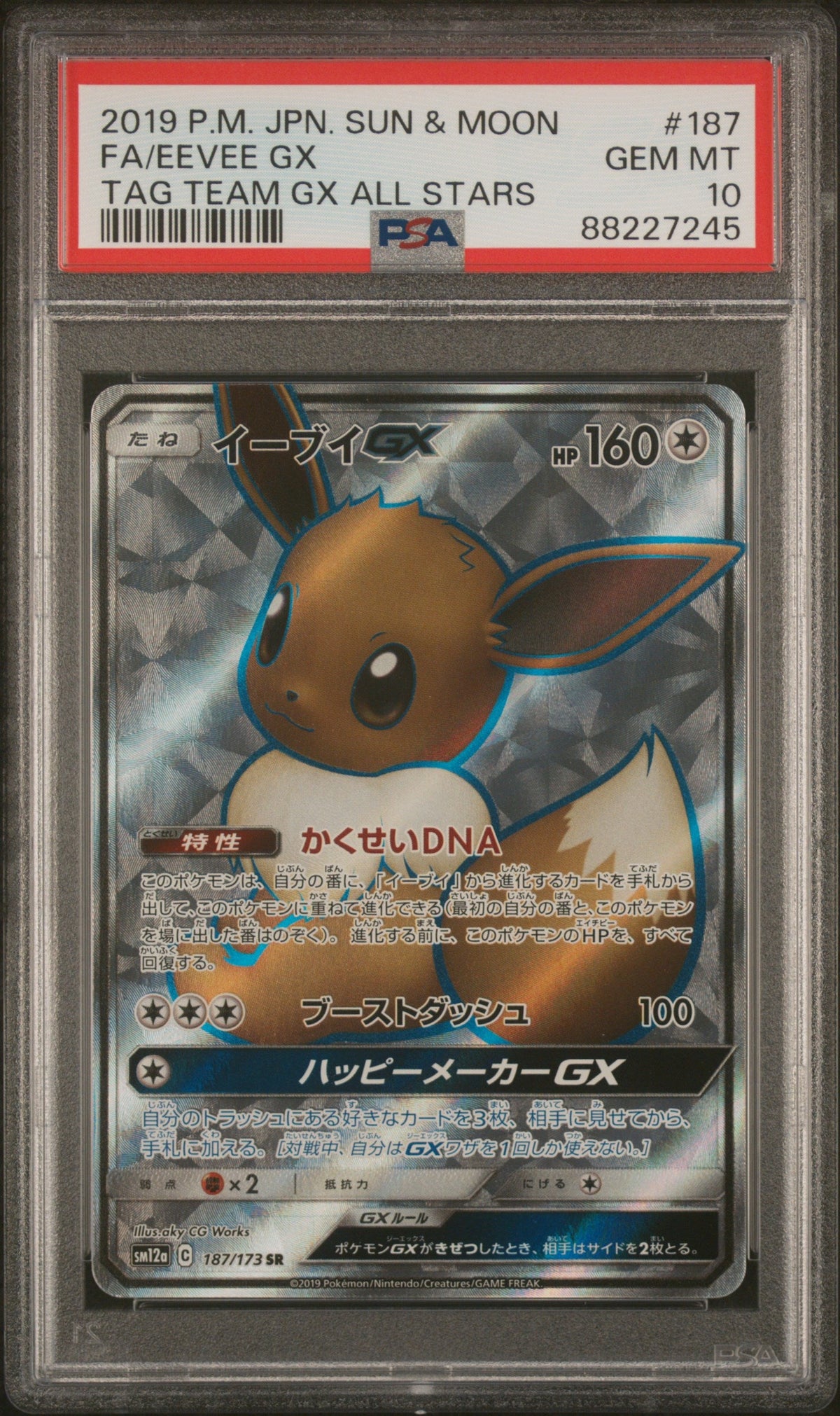 Pokemon - Eevee GX (JP) sm12a 187/173 - Singles -Pokemon - Zenox