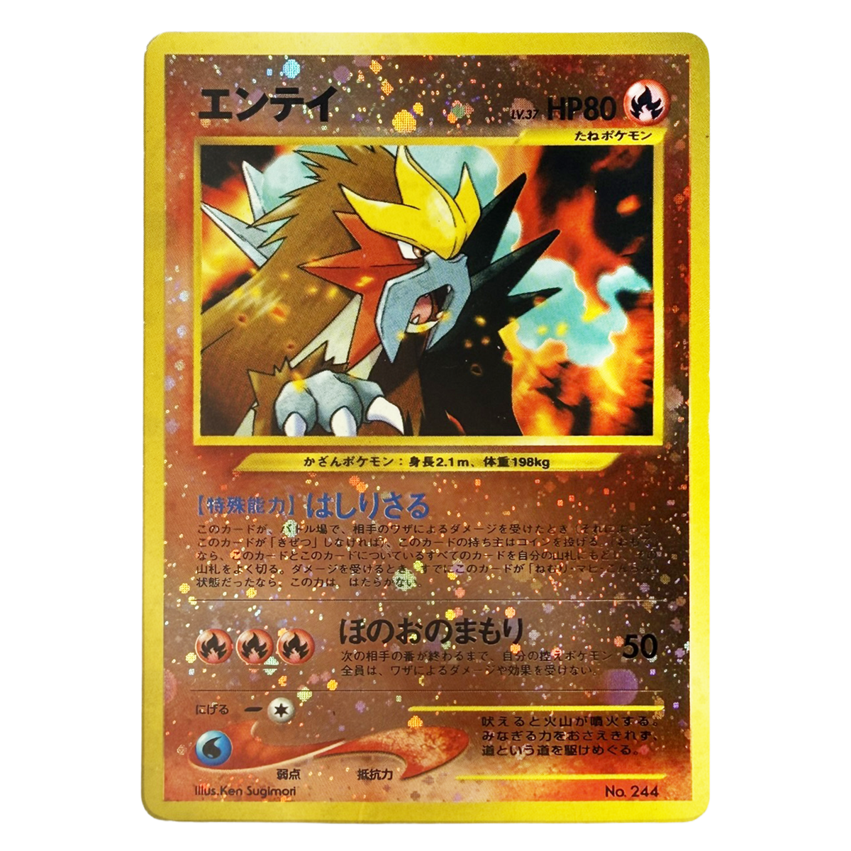 Pokemon - Entei Neo Premium File 244 - Singles -Pokemon - Zenox
