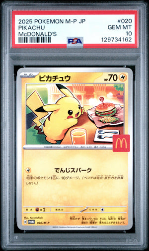 Pokemon - Pikachu McDonald's Promo (2025) 020/M-P - Singles -Pokemon - Zenox