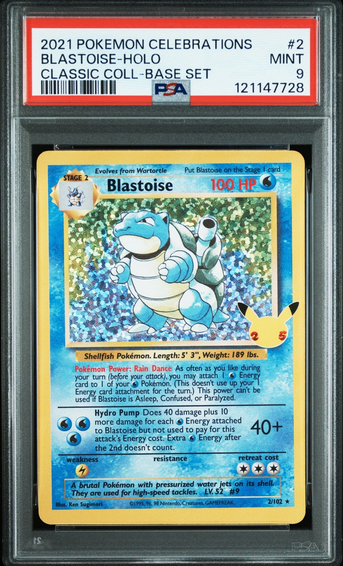 Pokemon Single Cards - Blastoise - Holo 2/102 - Singles - Pokemon - Zenox