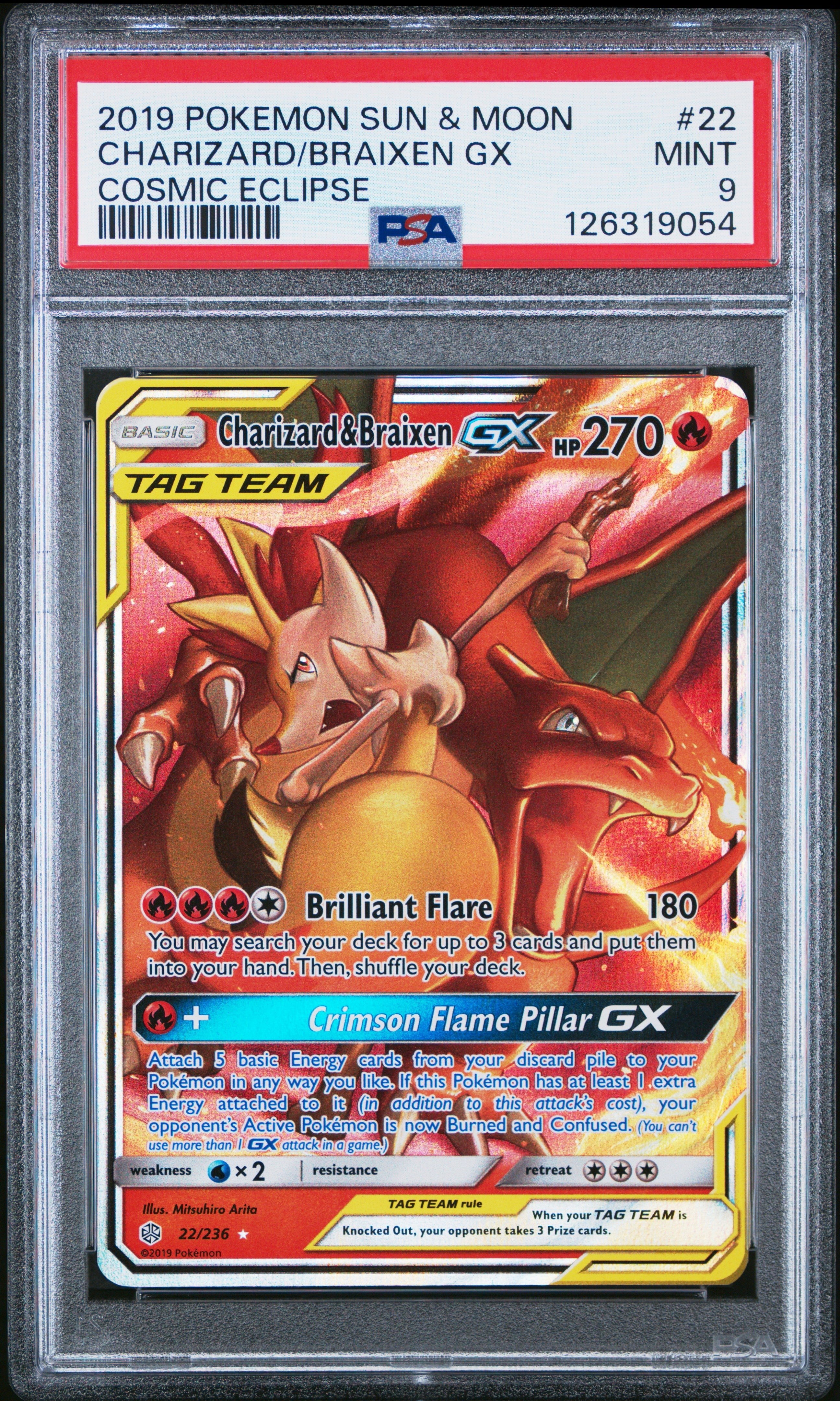 Pokemon Single Cards - Charizard & Braixen GX 22/236 - Singles - Pokemon - Zenox