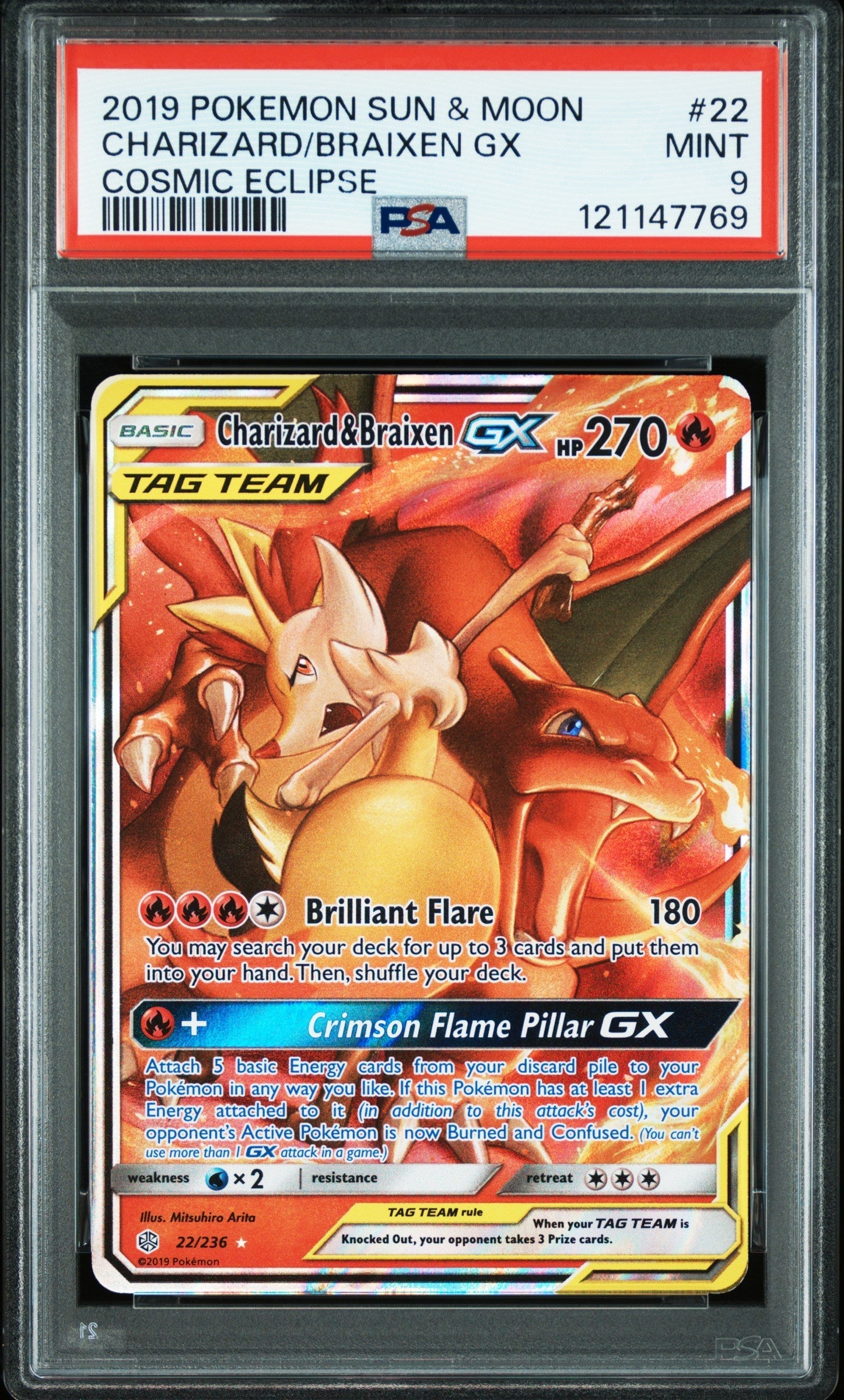 Pokemon Single Cards - Charizard & Braixen GX 22/236 - Singles - Pokemon - Zenox