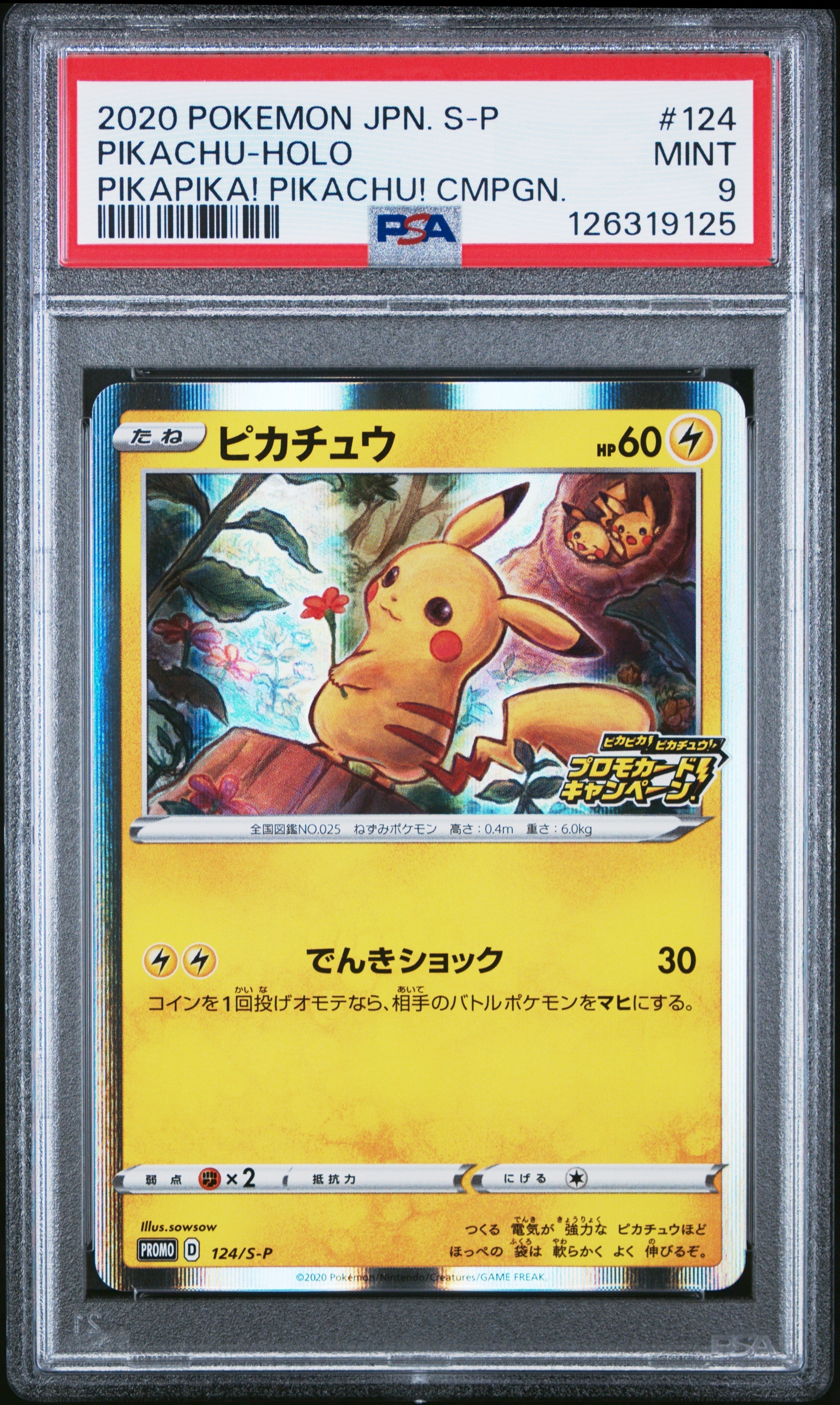 Pokemon Single Cards - Pikachu Holo 124/S - P - Singles - Pokemon - Zenox