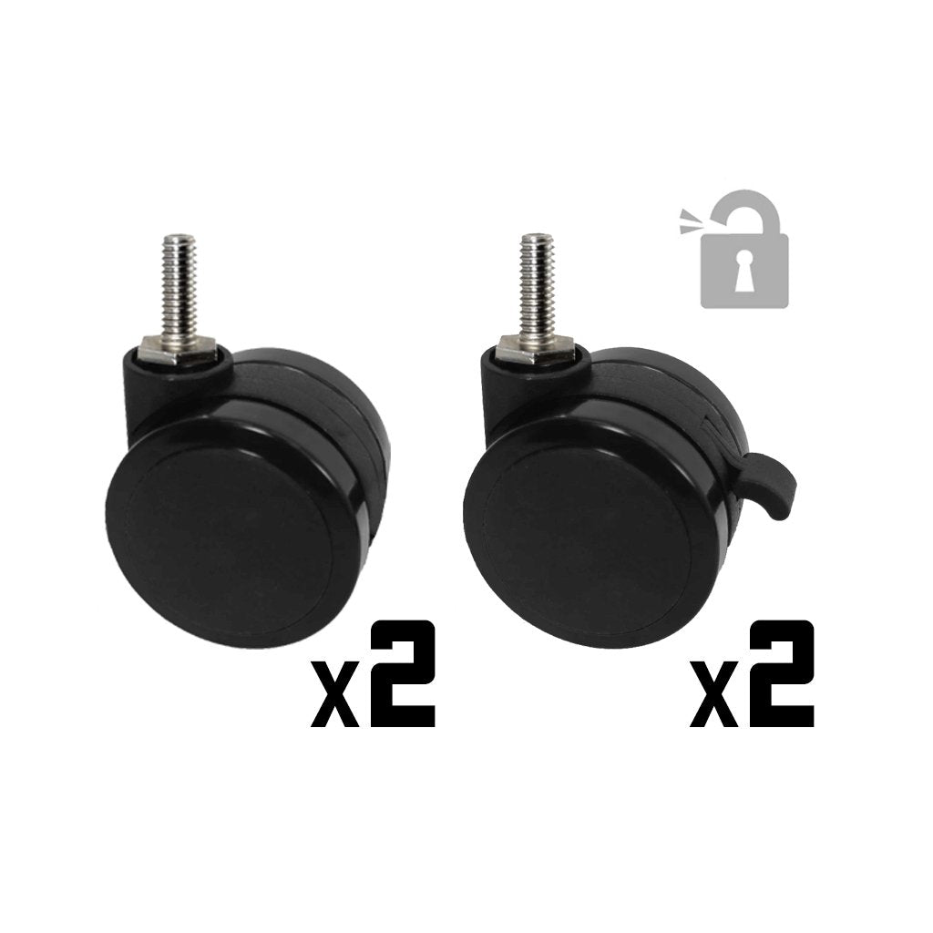 PU Casters for Zenox Desks (Set of 4) - Desk Caster - Zenox - Zenox