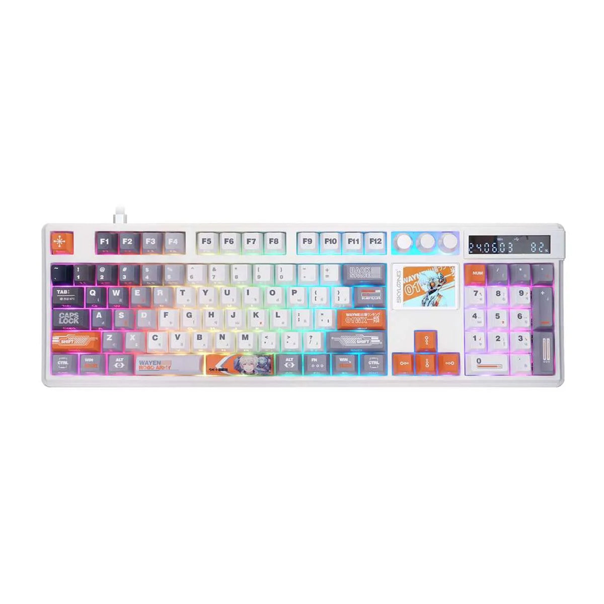 Skyloong GK104 Pro Wireless Mechanical Keyboard with Screen - Quantum Mech No.1 - Keyboard - Skyloong - Zenox