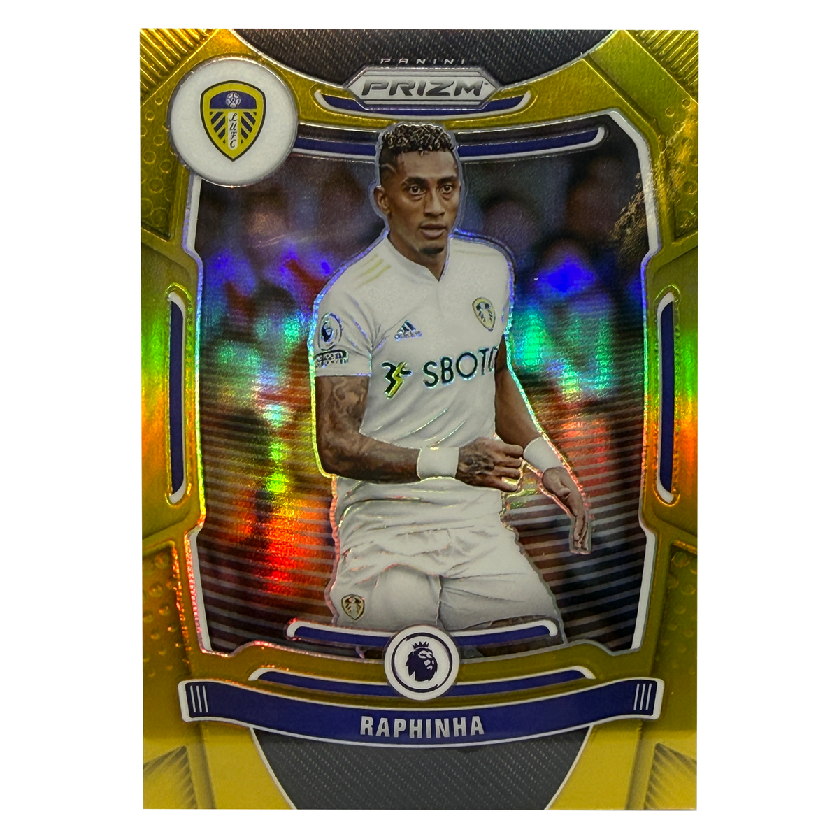 Sports Card - 2021 PANINI PRIZM PREMIER LEAGUE #220 RAPHINHA GOLD PRIZM 7/10 - Singles -Sports - Zenox