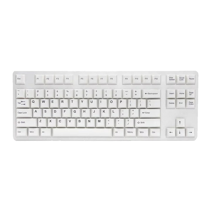 Tai - Hao - Black On White - Doubleshot ABS/Cubic Profile/130 Keycaps/1 Keys Puller - Keycap Set - Tai - Hao - Zenox