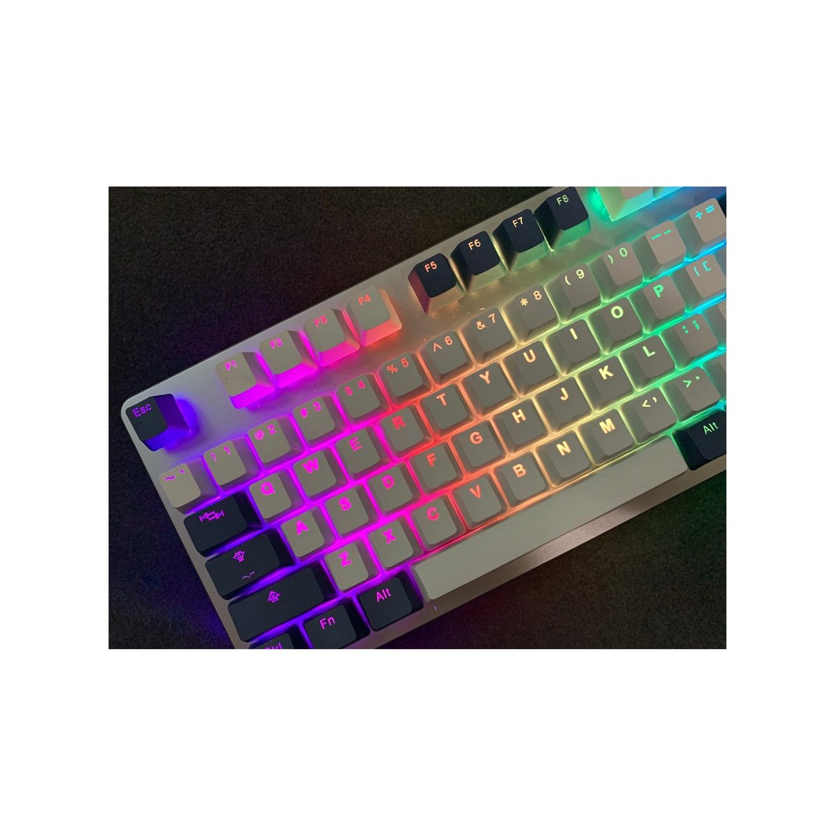 Tai - Hao - Cool Grey/Navy - Doubleshot PBT/132 Keycaps/2 Keys Puller - Keycap Set - Tai - Hao - Zenox