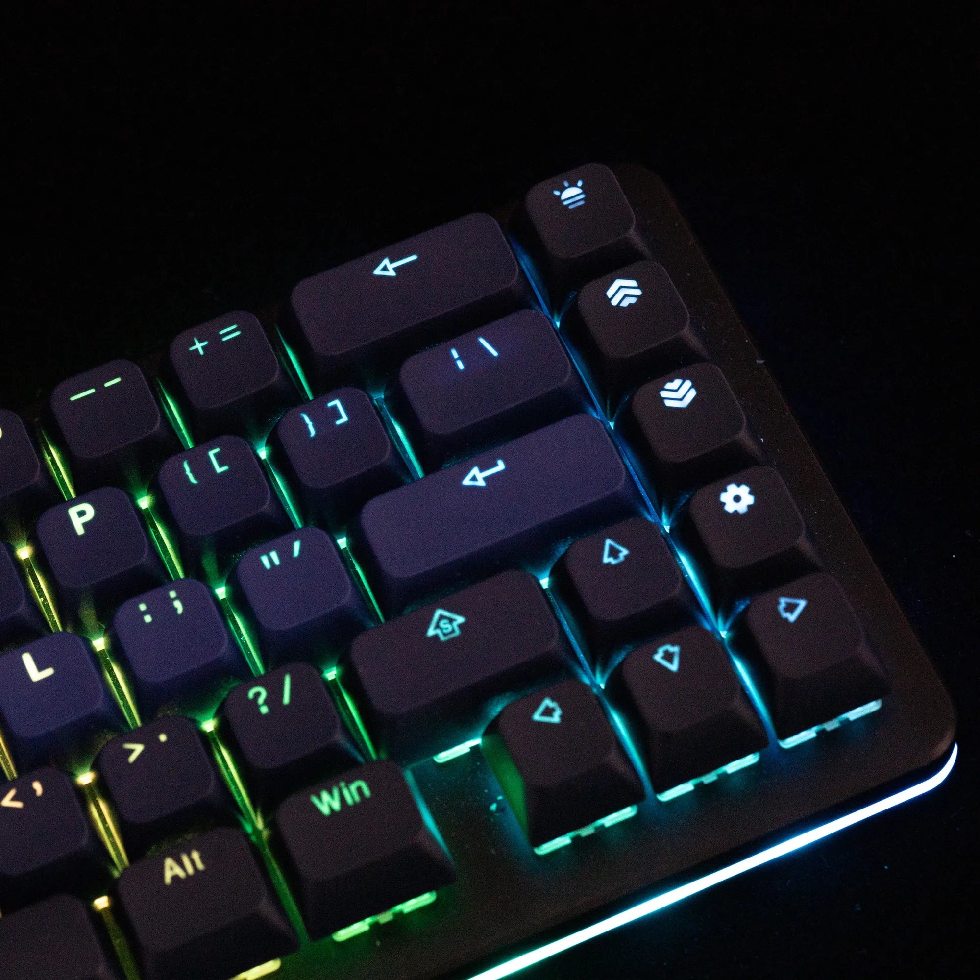 Tai - Hao - Deep Galaxy - ANSI US+45 Add - on Keys/Backlit/149 Keycaps (Alice Layout )/1 Stainless Key Puller - Keycap Set - Tai - Hao - Zenox