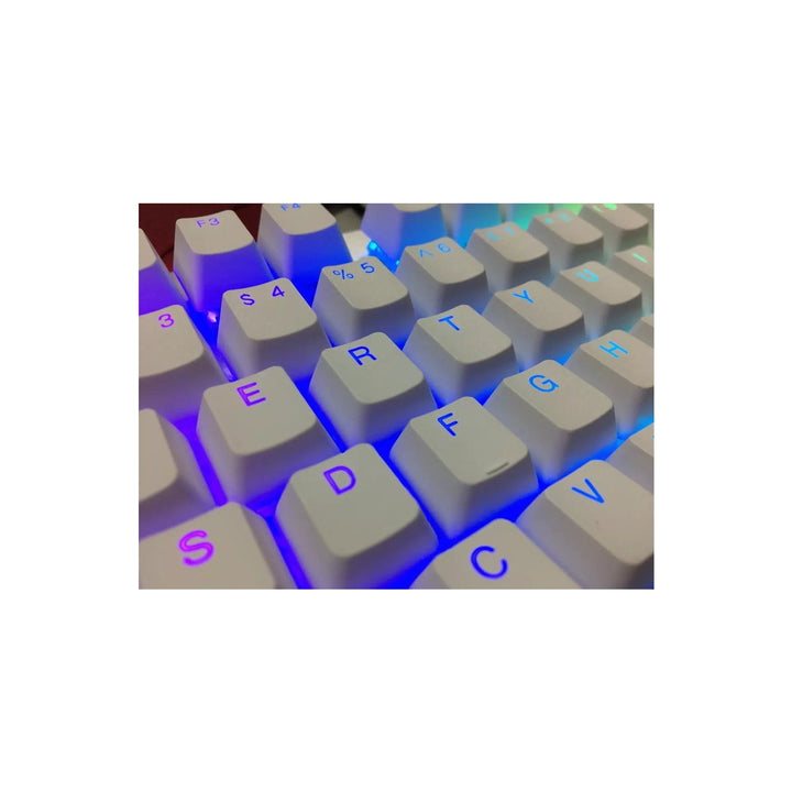 Tai - Hao - Orchid White - Doubleshot PBT/Backlit/104 Keycaps/2 Keys Puller - Keycap Set - Tai - Hao - Zenox