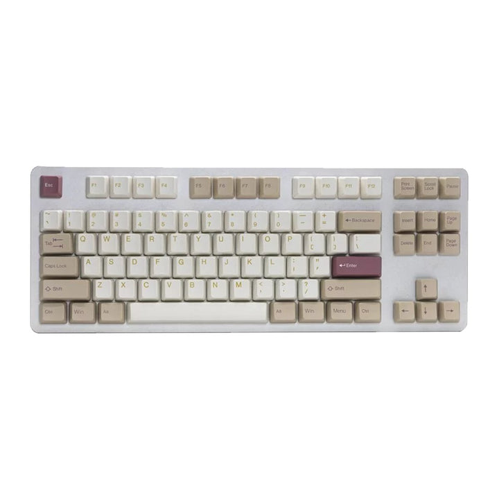 Tai - Hao - Shell Sand Beach - Doubleshot ABS/138keys/(104+26 ADD ON+ 8Key UK ISO)/Double Shot Keycap/1 Key Puller - Keycap Set - Tai - Hao - Zenox