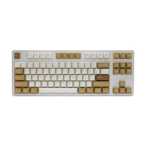 Tai - Hao - Vintage Camell - Doubleshot ABS/138keys/(104+26 ADD ON+ 8Key UK ISO)/Double Shot Keycap/1 Key Puller - Keycap Set - Tai - Hao - Zenox