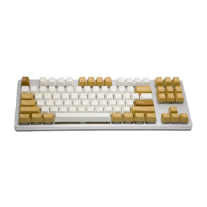Tai - Hao - Vintage Camell - Doubleshot ABS/138keys/(104+26 ADD ON+ 8Key UK ISO)/Double Shot Keycap/1 Key Puller - Keycap Set - Tai - Hao - Zenox