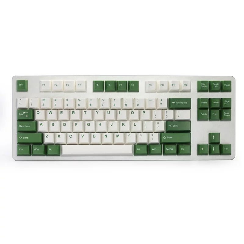 Tai - Hao - White+Green - 115 Keycaps/1 Key Puller - Keycap Set - Tai - Hao - Zenox
