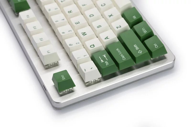 Tai - Hao - White+Green - 115 Keycaps/1 Key Puller - Keycap Set - Tai - Hao - Zenox