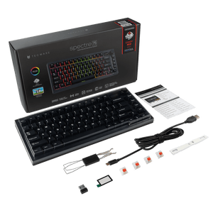 Tecware - Spectre RGB Mechanical Keyboard w/ LCD (Black) - Keyboard - Tecware - Zenox
