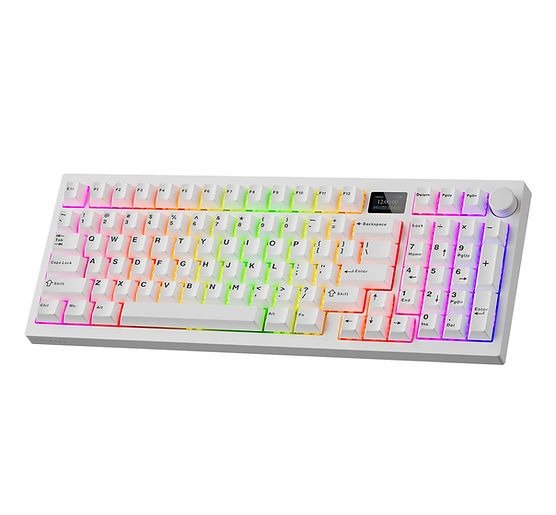 Tecware - Spectre RGB Mechanical Keyboard w/ LCD (Black) - Keyboard - Tecware - Zenox