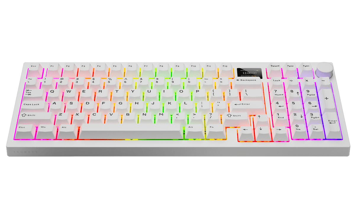 Tecware - Spectre RGB Mechanical Keyboard w/ LCD (Black) - Keyboard - Tecware - Zenox