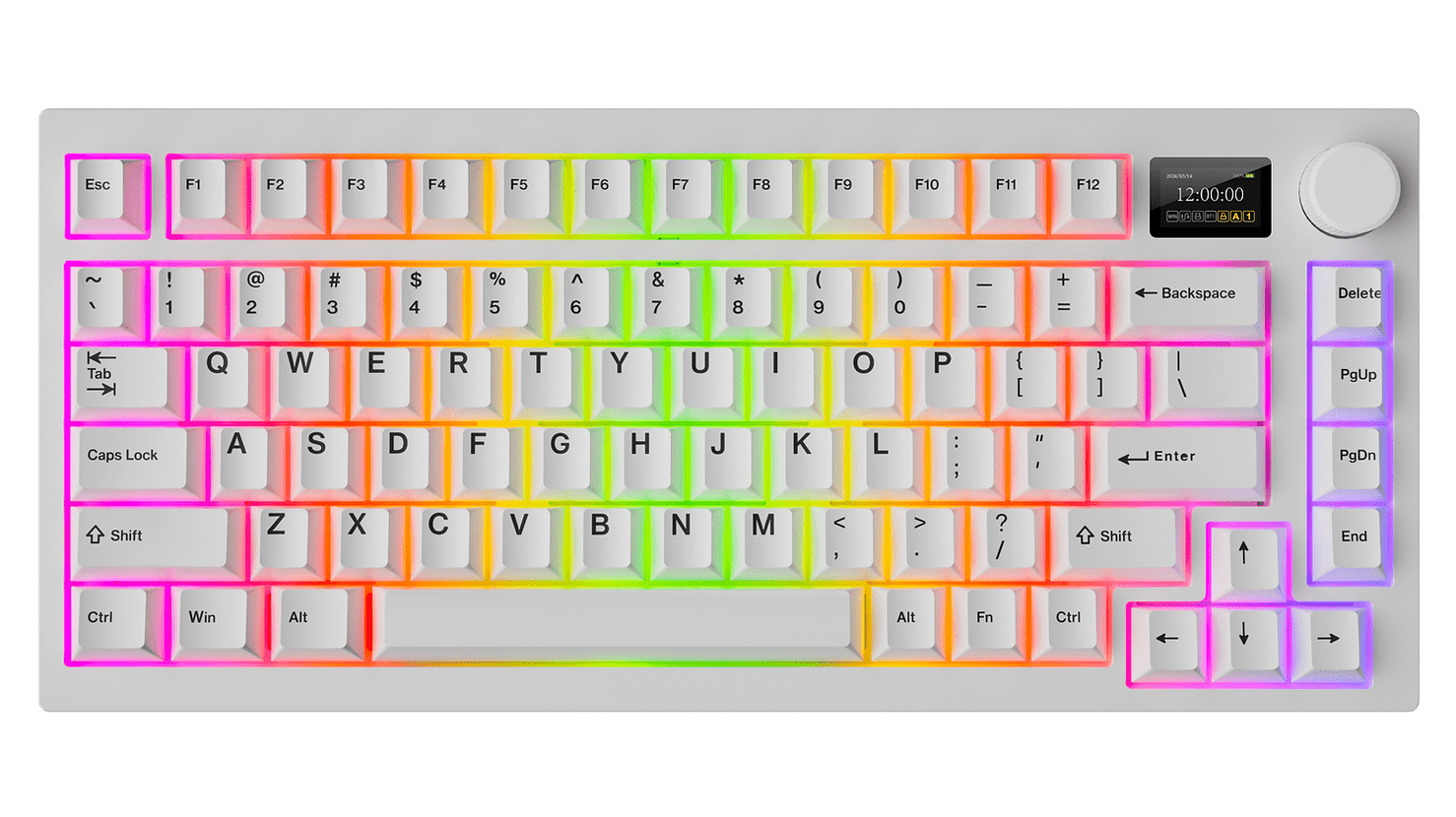 Tecware - Spectre RGB Mechanical Keyboard w/ LCD (Black) - Keyboard - Tecware - Zenox