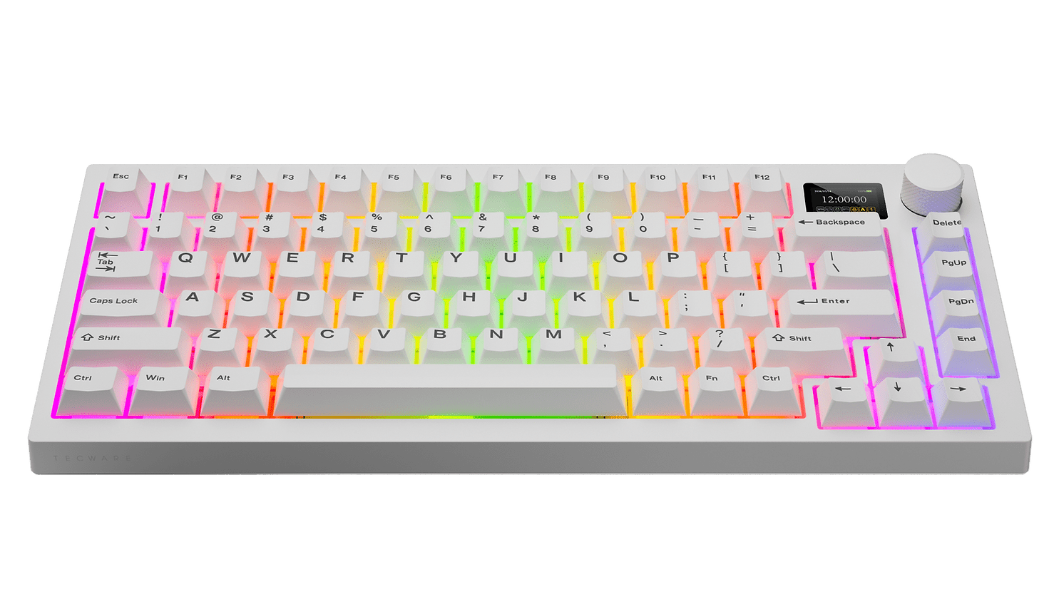 Tecware - Spectre RGB Mechanical Keyboard w/ LCD (Black) - Keyboard - Tecware - Zenox