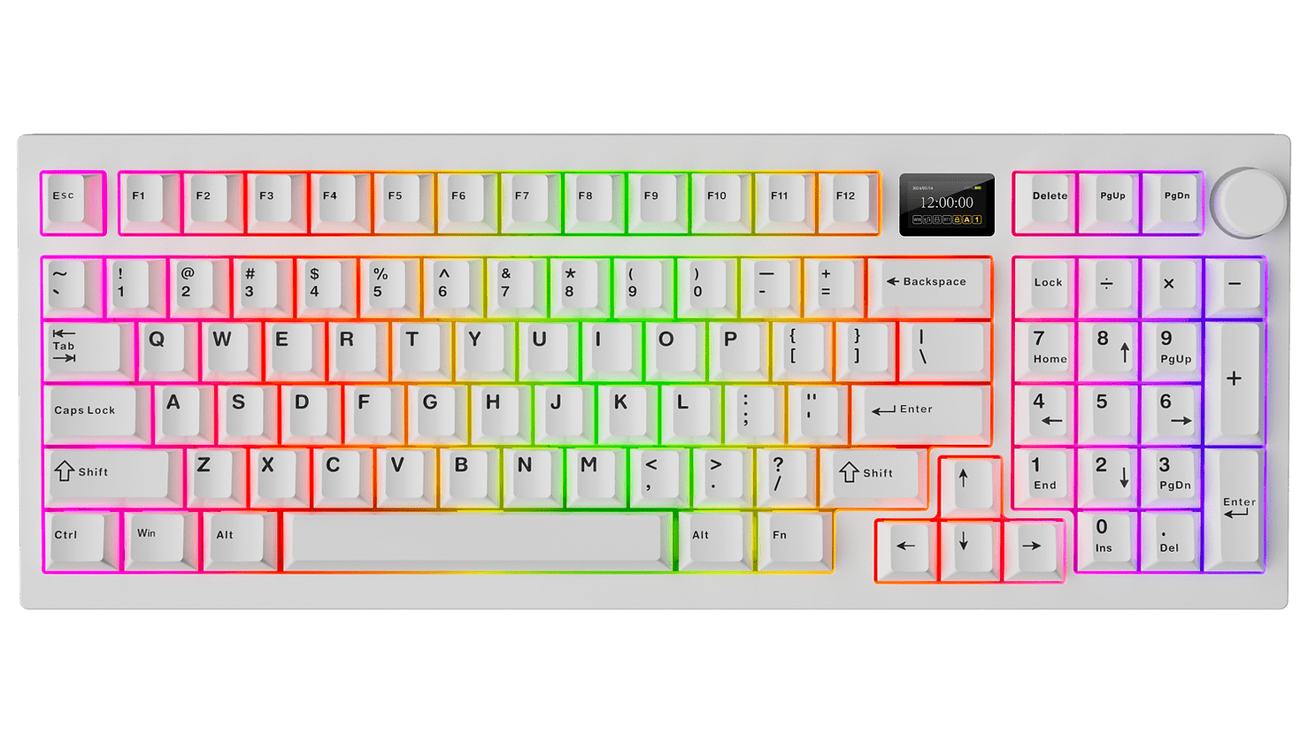 Tecware - Spectre RGB Mechanical Keyboard w/ LCD (Black) - Keyboard - Tecware - Zenox
