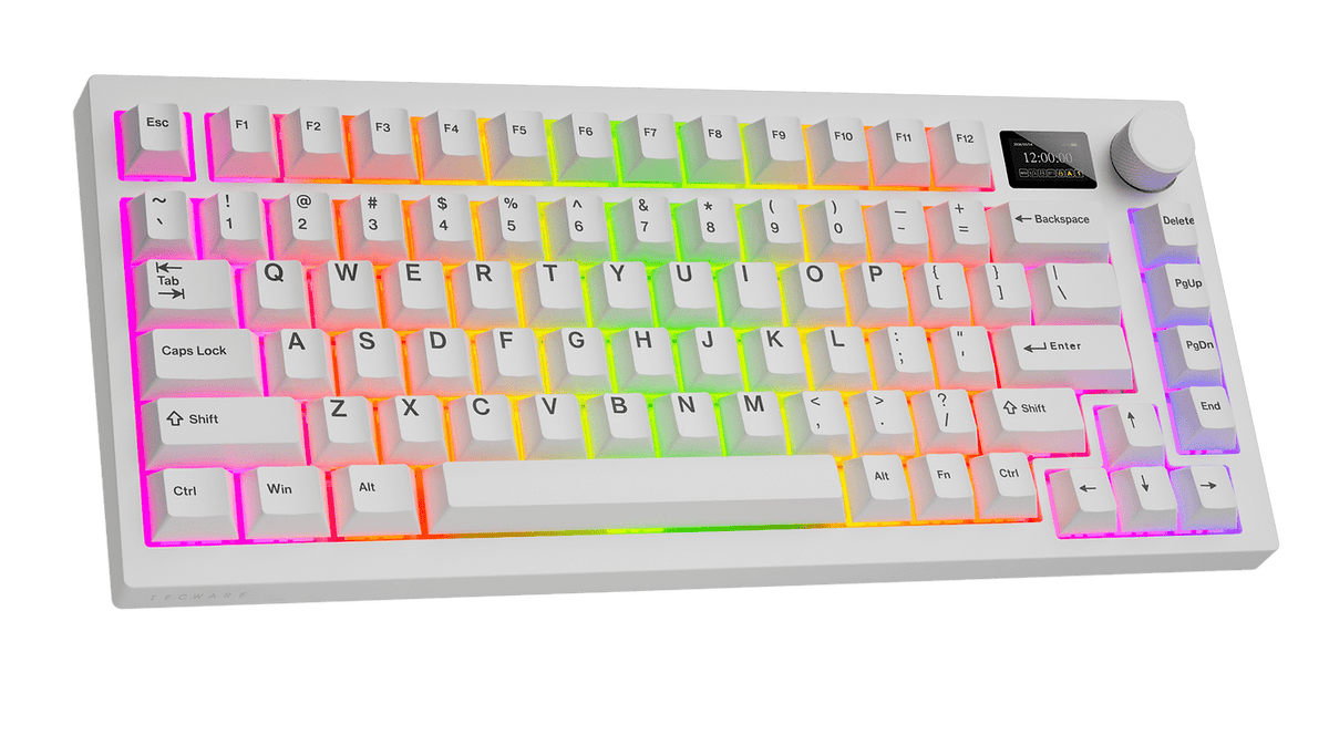Tecware - Spectre RGB Mechanical Keyboard w/ LCD (Black) - Keyboard - Tecware - Zenox