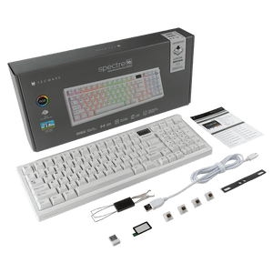 Tecware - Spectre RGB Mechanical Keyboard w/ LCD (Black) - Keyboard - Tecware - Zenox