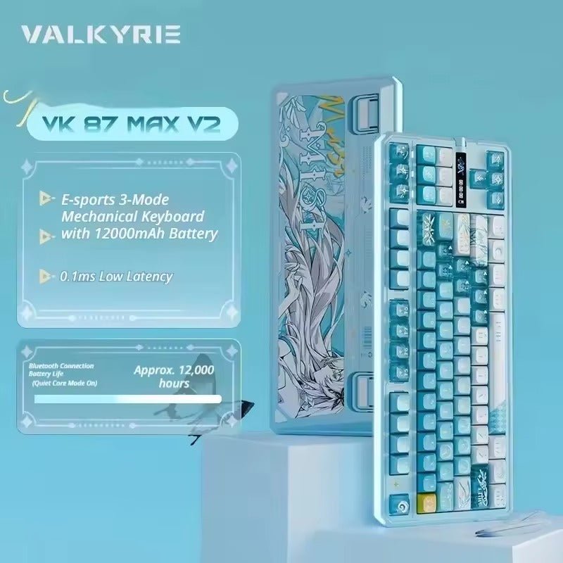 Valkyrie - VK87 V2 Wireless Keyboard - Keyboard -Aula - Zenox